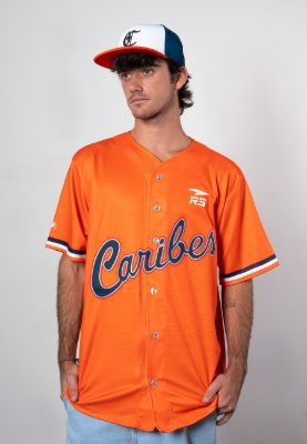 CAMISA OFICIAL VISITA CABALLERO CARIBES - NARANJA