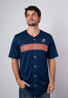 CAMISA OFICIAL ALTERNATIVO CABALLERO CARIBES - AZUL OSCURO