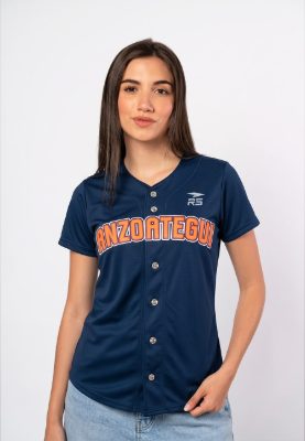 CAMISA OFICIAL ALTERNATIVO DAMA CARIBES - AZUL OSCURO
