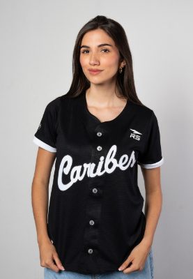 CAMISA OFICIAL CITY CONNECT DAMA CARIBES - NEGRO